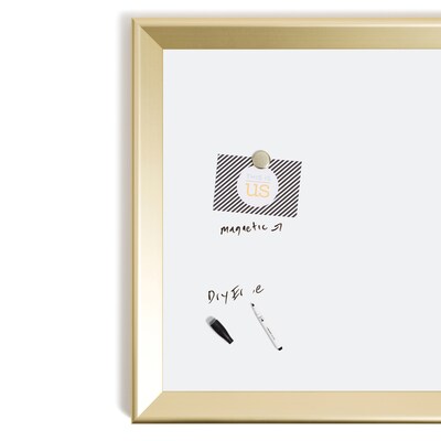 U Brands Magnetic Painted Steel Dry-Erase Whiteboard, Aluminum Frame, 4 x 3 (2017U00-01)