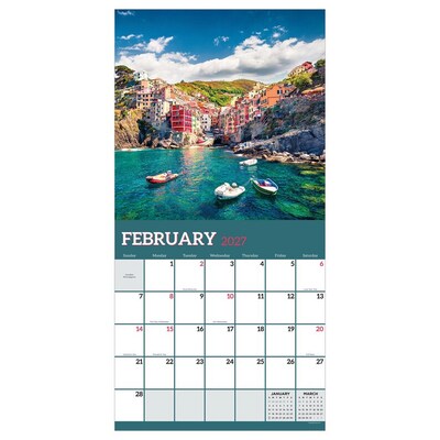 2027 TF Publishing Italy 12 x 12 Monthly Wall Calendar (27-1014)