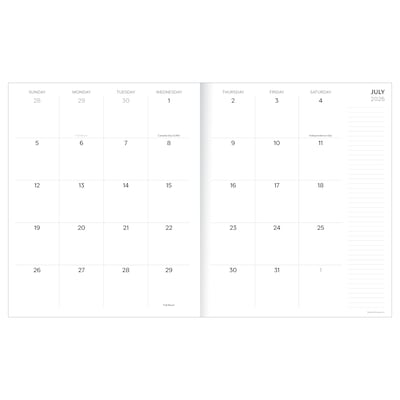 2026-2027 TF Publishing Wild Bison 9” x 11” Academic Monthly Planner, Paperboard Cover (AY27-4506)