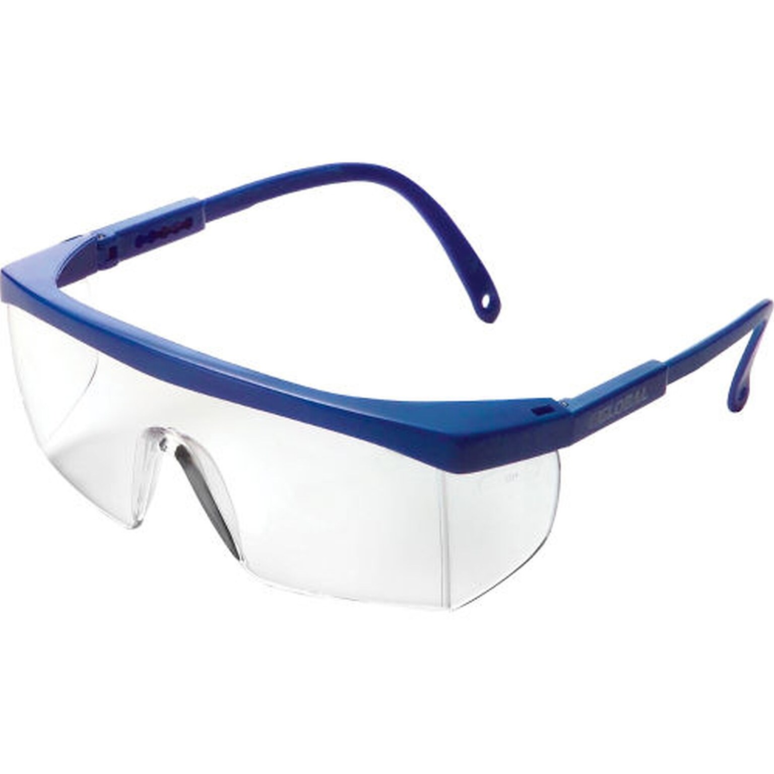 Global Industrial Half Frame Safety Glasses, Brow Guard & Side Shields, Anti-Fog, Clear Lens (708395CL)