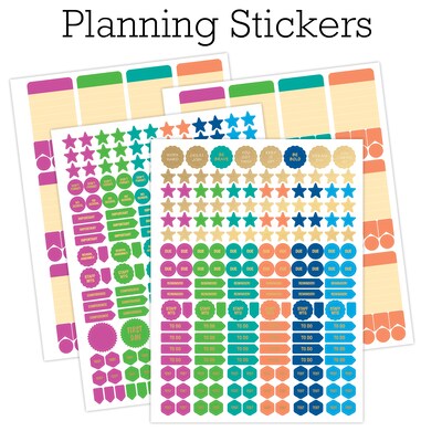 2025-2026 Global Printed Products Deluxe Tree Seasons 8.5" x 11" Academic Weekly & Monthly Planner, Plastic Cover