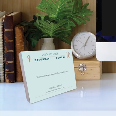 2025 Willow Creek That's What She Said, Inspiring Women Quotes 6" x 5.5" Day-to-Day Calendar (41031)