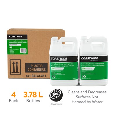 Coastwide Professional Degreaser Heavy Duty Cleaner 65, 3.78L, 4/Carton (CW650001-A)