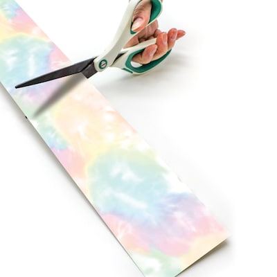 Teacher Created Resources Pastel Pop Tie-Dye Straight Rolled Border Trim, 3" x 50', 3/Bundle (TCR9155-3)