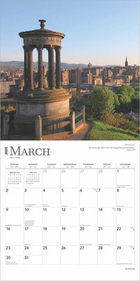 2025 BrownTrout Scotland 12" x 12" Monthly  Wall Calendar (9781975477691)