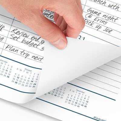 2026 AT-A-GLANCE Success 21.75" x 17" Monthly Desk Pad Calendar, White/Blue (ST24-00-26)