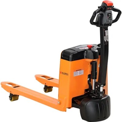 Global Industrial Self-Propelled Electric Pallet Jack, 4000 lb. Capacity, 27W x 45L Forks (989069)