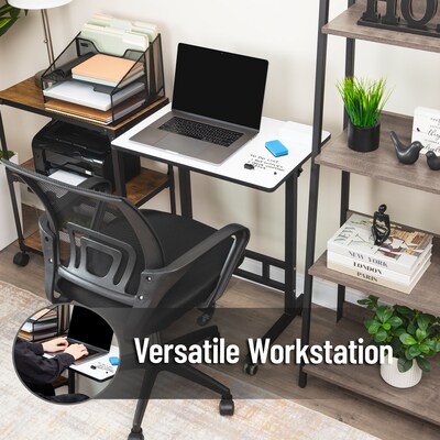 Mind Reader 24"W Adjustable Standing Whiteboard Desk, Black (SDWBOARD-BLK)