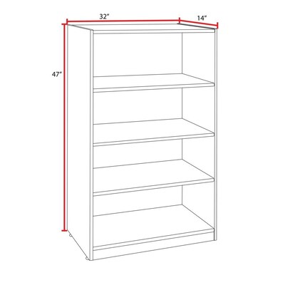 Regency Legacy 47" High Bookcase, Neo Walnut (LBC4732NW)