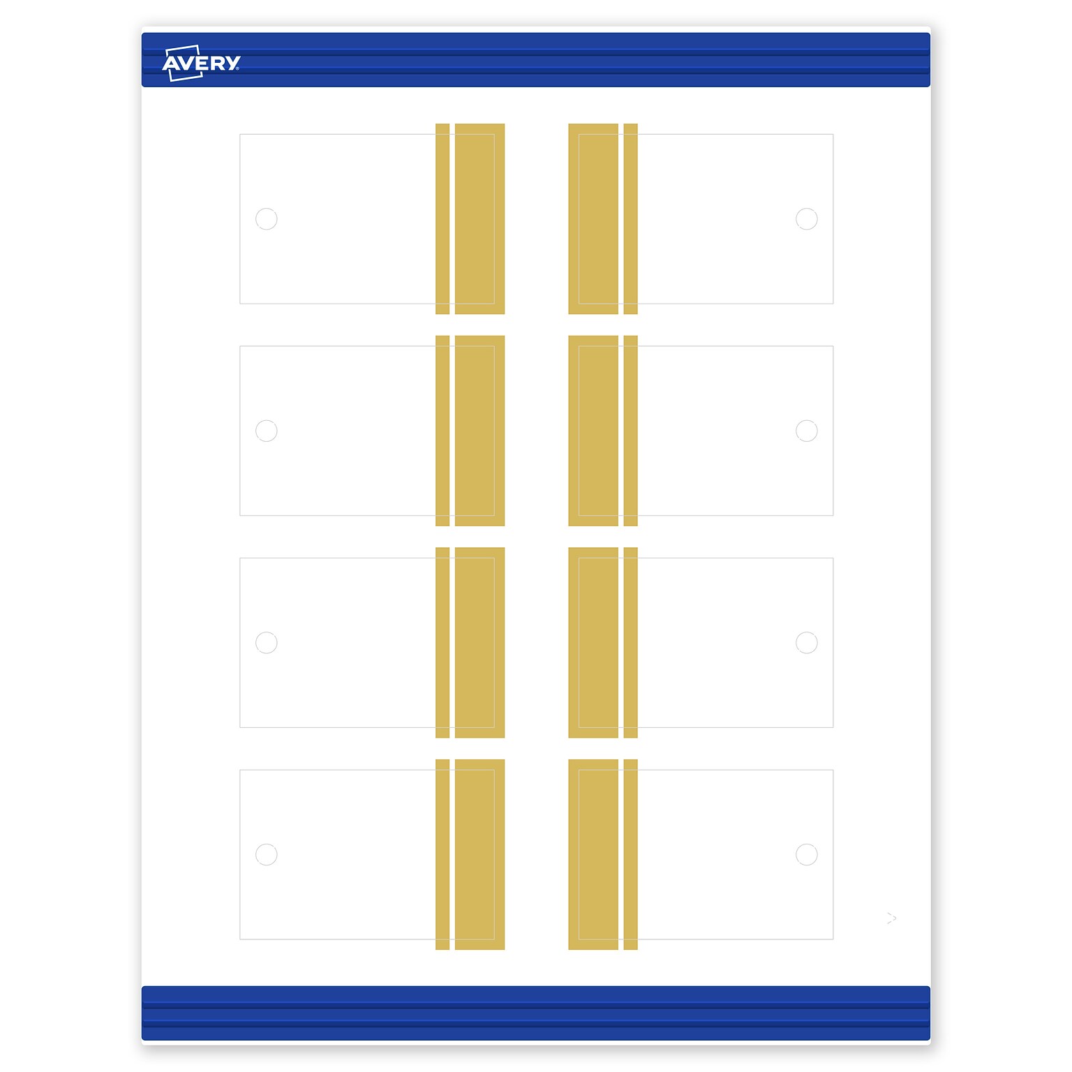 Avery 3 Blank Price & Merchandise Tags, White, 80/Carton (S00-DKJ-PRMWT10)
