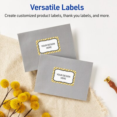 Avery Rectangle Laser/Inkjet Multipurpose Labels, 2" x 3", White, 80/Pack (19479370994)