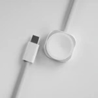 PEEL Magnetic Wireless to USB-C Charging Cable or Apple Watch, 3W, 3.3 ft., White (PC5W-AW)