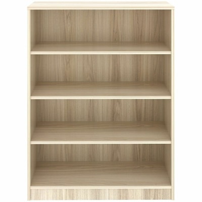 Lorell 47.74 4-Shelf Bookcase with Adjustable-Shelves, Modern Elm Laminate (LLR66341)