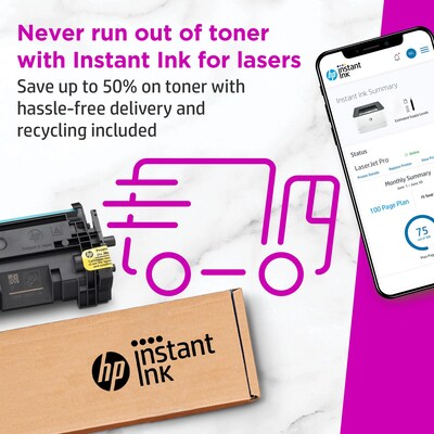 HP LaserJet Pro 3001dwe Wireless Black & White Printer with HP+ Smart Office Features, bonus 3 months Instant Ink (3G650E#BGJ)