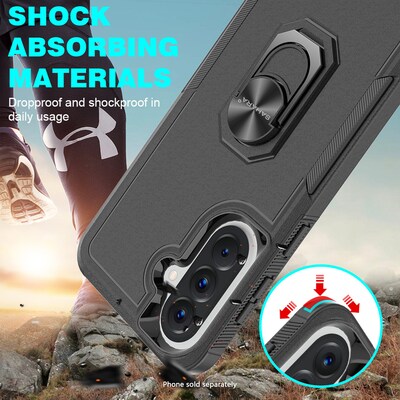 SaharaCase Raider Series Phone Case for Samsung Galaxy A57, Shock Absorbing, Scorpion Black (CP01109)