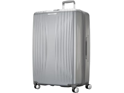 Samsonite Opto 3 29.02" Hardside Suitcase, 4-Wheeled Spinner, TSA Checkpoint Friendly, Silver (147076-7722)