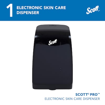 Scott Pro Automatic Wall Mounted Hand Soap/Hand Sanitizer Dispenser, Black (32504)