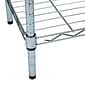 Mind Reader 4 Shelf Adjustable Garage Shelving, 11.75"W, Chrome Plate (4TSHELVU-SIL)