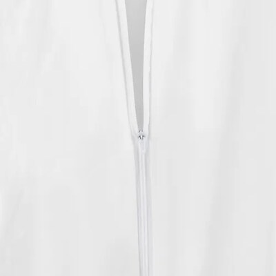 Global Industrial Disposable Microporous Coverall Elastic Wrists/Ankles & Hood WHT Med 25/Case (708190M)