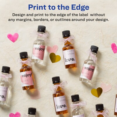 Avery Laser/Inkjet Square Multipurpose Labels, 0.75"  x 0.75", Glossy White, 2000/Pack (94102)