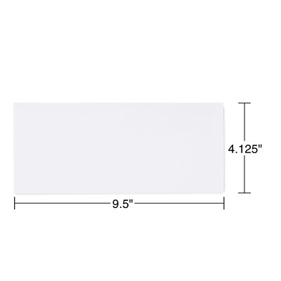 Staples® Self Seal #10 Business Envelopes, 4 1/8" x 9 1/2", White, 500/Box (570240/99294)