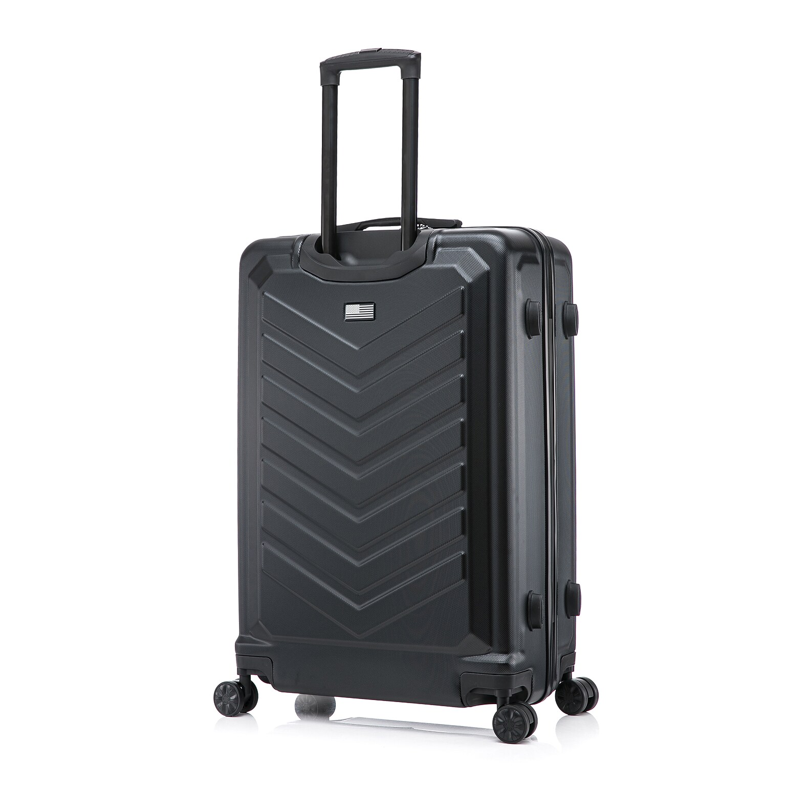 US Army FOX 28 Hardside Suitcase, 4-Wheeled Spinner, TSA Checkpoint Friendly, Black (USLFOX00L-BLK)