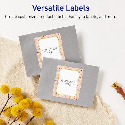 Avery Rectangle Multipurpose Labels, 4" x 3-1/3", White, 40/Pack (19479370488)