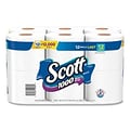 Scott 1-Ply Standard Toilet Paper, White, 1000 Sheets/Roll, 12 Rolls/Case (10060)