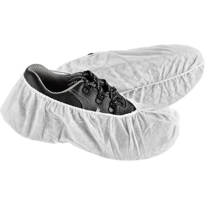 Global Industrial™ Standard Disposable Shoe Covers, Size 6-11, White, 150 Pairs/Case (708196AWH)
