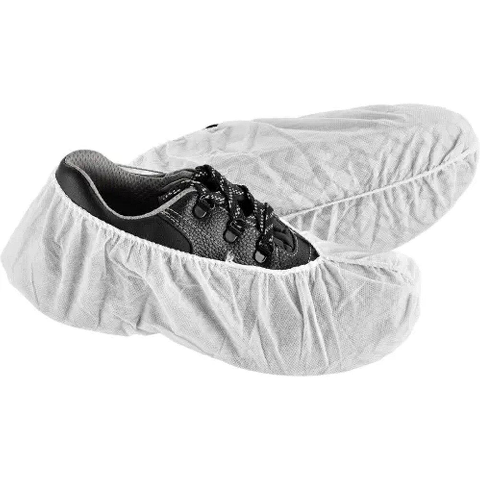 Global Industrial™ Standard Disposable Shoe Covers, Size 6-11, White, 150 Pairs/Case (708196AWH)