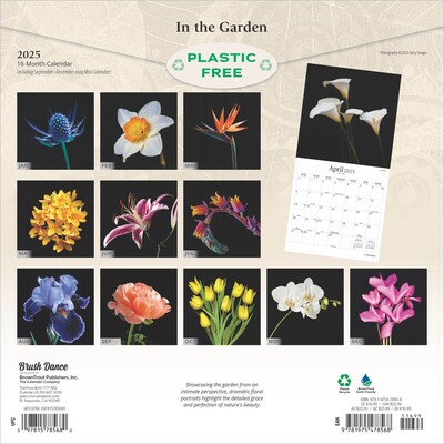 2025 Brush Dance In the Garden 12 x 12 Monthly Wall Calendar (9781975478568)