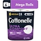 Cottonelle Ultra ComfortCare 2-Ply Standard Toilet Paper, White, 268 Sheets/Roll, 6 Mega Rolls/Pack (48611)