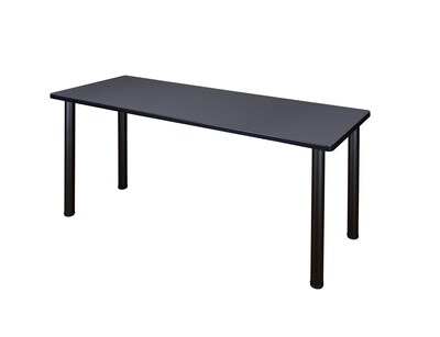 Regency Kee Training Table, 24D x 72W, Gray/Black (MT7224GYBPBK)