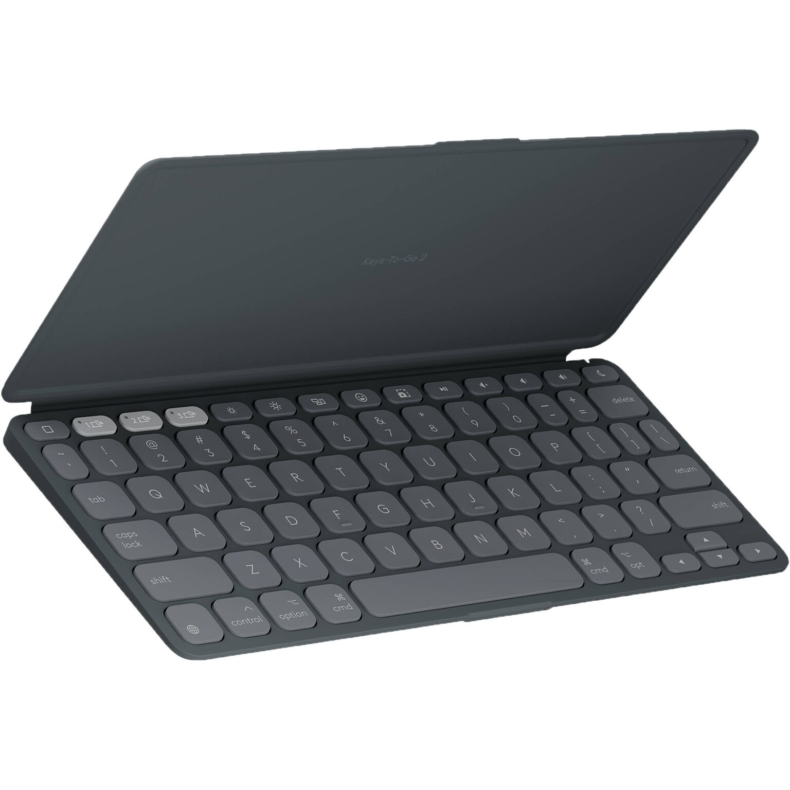 Logitech Keys-To-Go 2 Fabric Keyboard with Built-in Cover for iPadOS Devices, Graphite (920-012866)