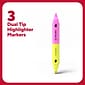 TRU RED™ Twin Tip Highlighters, Chisel Tip, Assorted Colors, 3/Pack (TR57834)