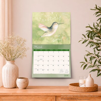 2027 BrownTrout Faith 14" x 12" Monthly Wall Calendar, Assorted Colors (9798330716005)