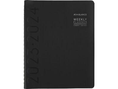2023-2024 AT-A-GLANCE 8.25 x 11 Academic Weekly/Monthly Appointment Book, Black (70-957X-05-24)