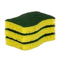 Scotch-Brite® Heavy Duty Scrub Sponge, Green/Yellow, 3/Pack (HD-3)