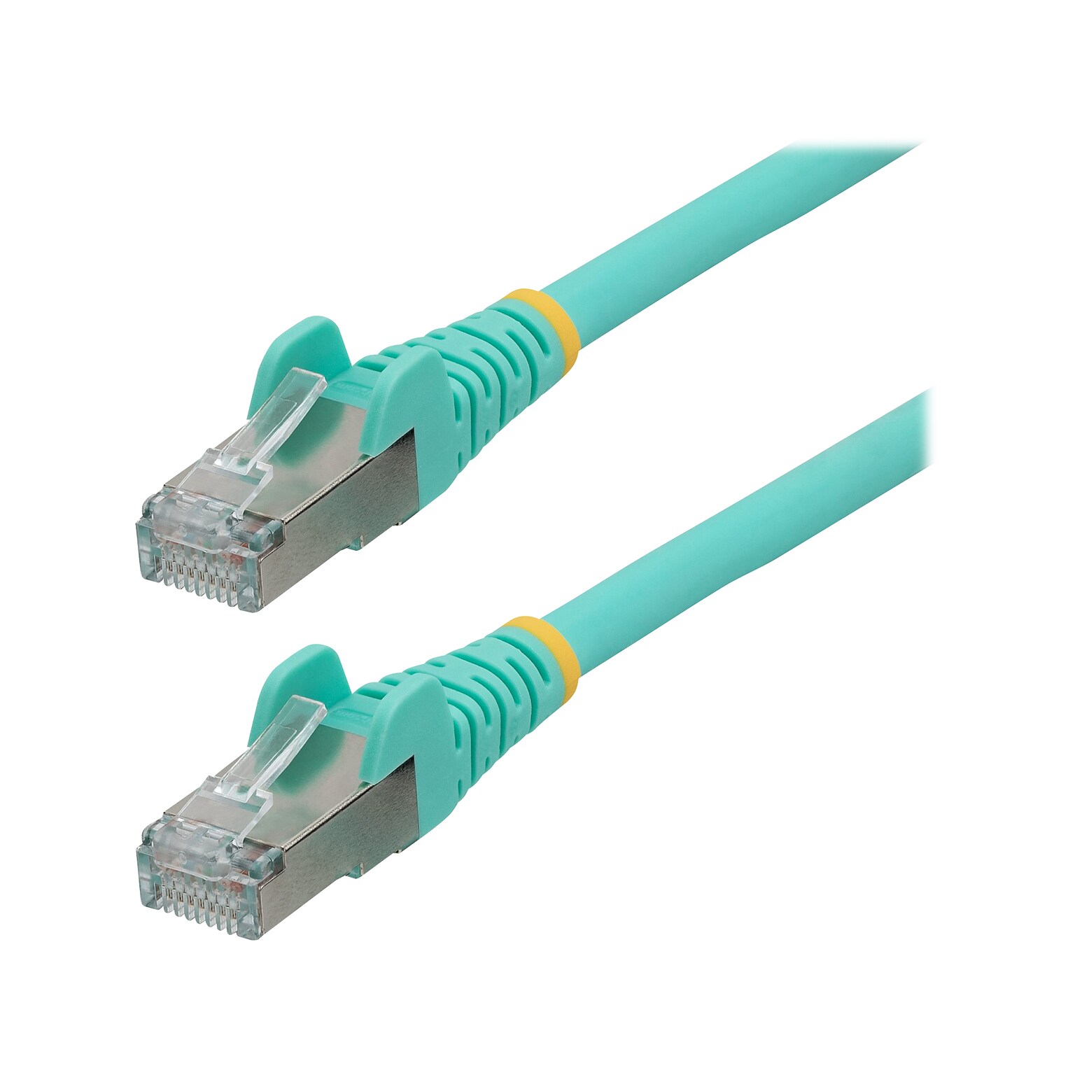 StarTech 3 CAT-6a Ethernet Cable, 27AWG, Aqua (NLAQ-3F-CAT6A-PATCH)