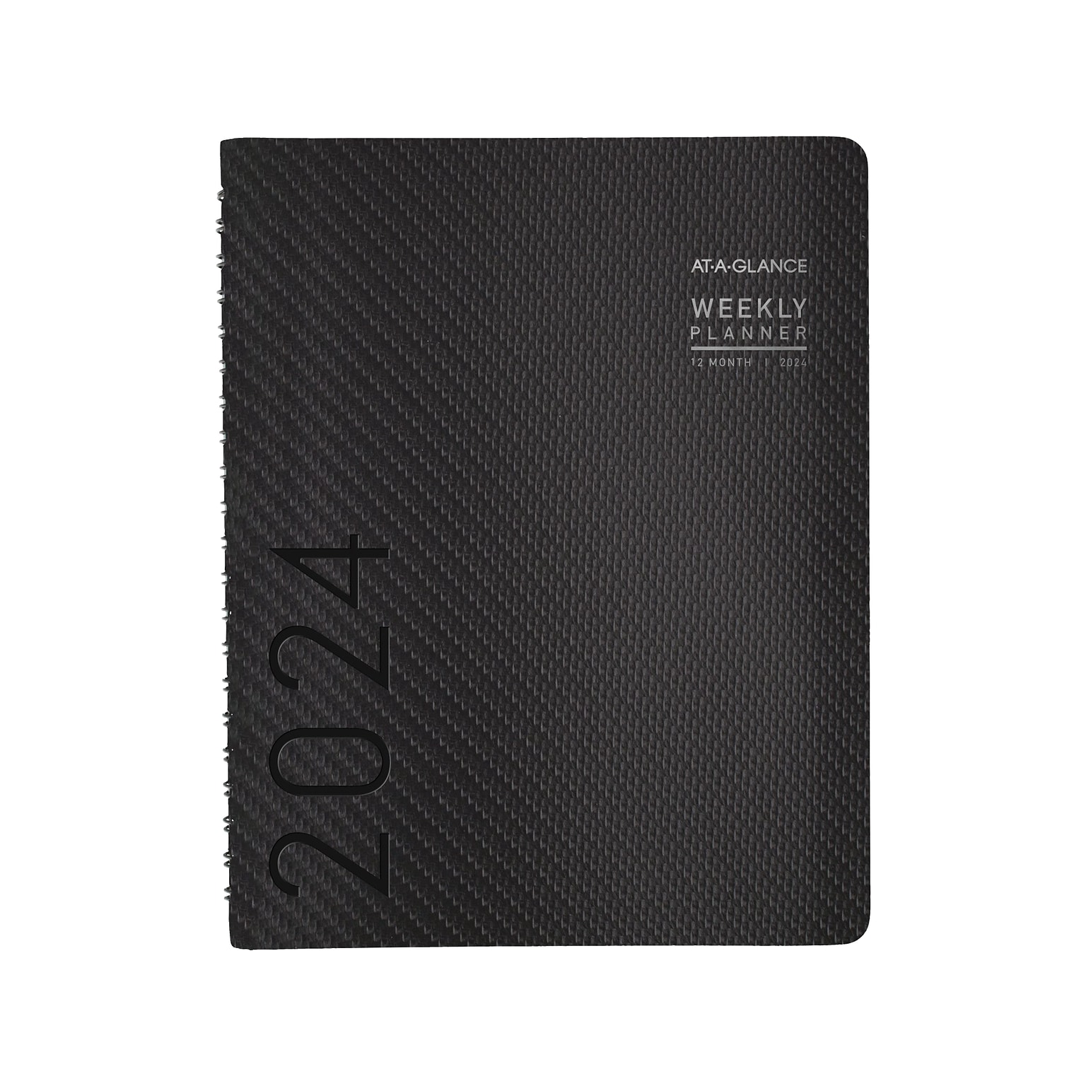 2024 AT-A-GLANCE Contemporary 8.25 x 11 Weekly & Monthly Planner, Faux Leather Cover, Charcoal (70-950X-45-24)