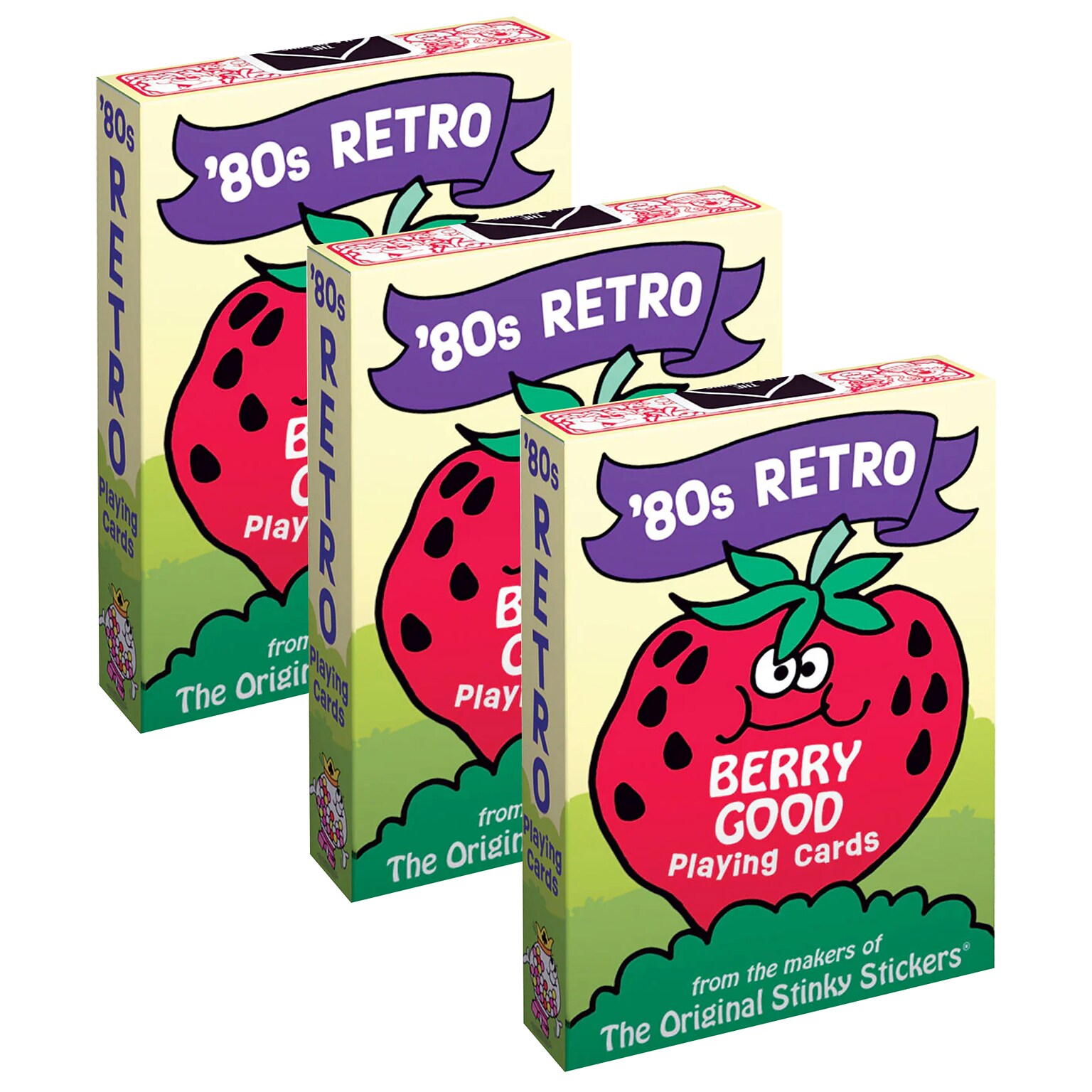 Trend Enterprises 80s Retro Playing Cards, Multicolored, 3/Bundle (T-20101-3)