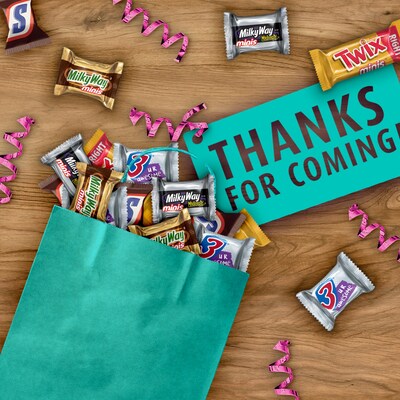 Mars Minis Party Size Variety Chocolate Bars , 35.24 oz., 125 Pieces/Bag, 2/Bundle (MMM57640)