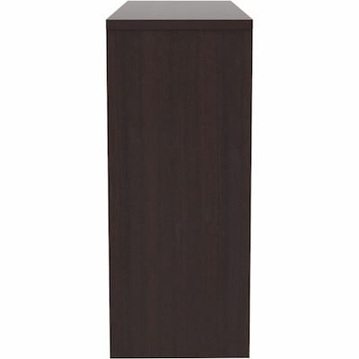 Lorell Essentials 36" 2-shelf Stack-on Bookcase, Espresso Laminate (LLR69629)