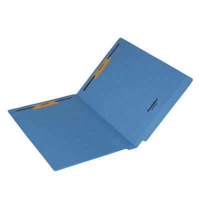 Pendaflex Fastener Folders End Tab File Folder, Straight Cut, Legal Size, PaperStock, Blue, 50/Box(1007058)