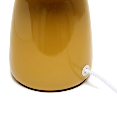 Simple Designs Table Lamp, Mustard Yellow (LT1134-MST)