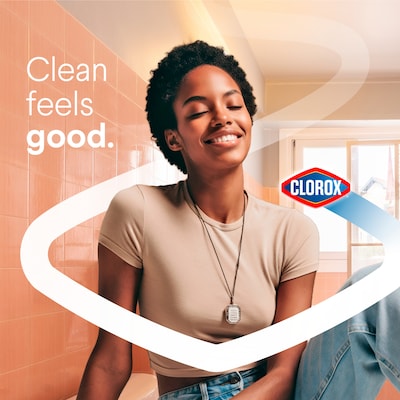 Clorox Disinfecting Toilet Bowl Cleaner with Bleach, Rain Clean Scent, 24 Oz., 2/Pack (30924)