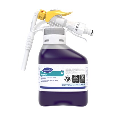 Crew 44 Diversey RTD Bathroom Cleaner & Scale Removers, Liquid, Unscented, 50.7 Fl. Oz., 2/Carton (9