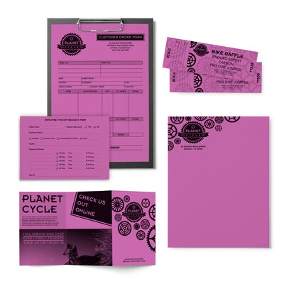 Astrobrights 8.5" x 11" Color Multipurpose Paper, 24 lbs., Planetary Purple, 500 Sheets/Ream, 10/Ream (22671/21678CT)