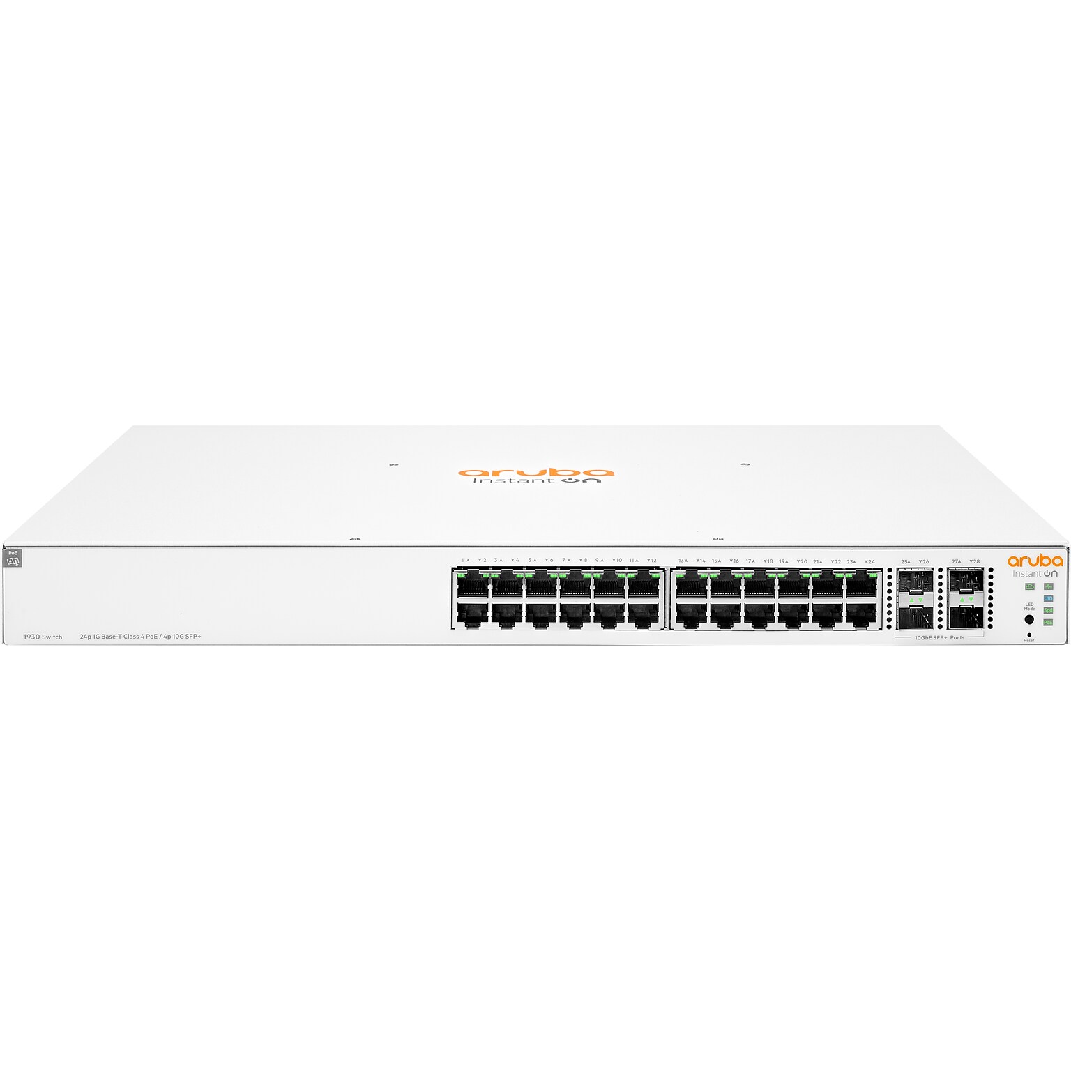 Aruba 1930 28-Port Gigabit Ethernet Managed Switch, White (JL683B#ABA)