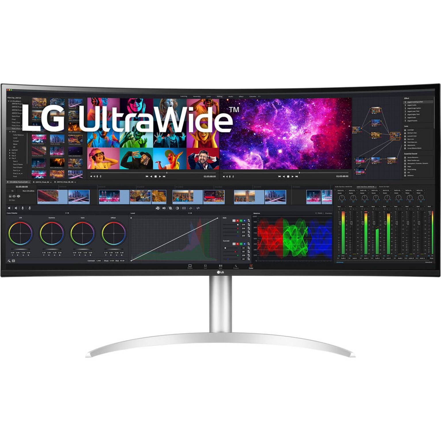 LG 39.7 Curved 4K Ultra HD LED Monitor (40BP95C-W)